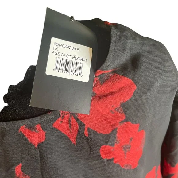 NWT ABS collection floral plus dress - Picture 2 of 5